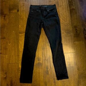 Banana Republic black skinny jeans, 25 inch waist